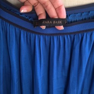 Zara LIKE NEW Long - Blue Maxi Skirt